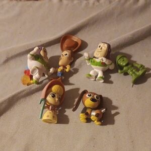 Toy Story Mini Figure Lot - Buzz, Woody, Jessie, Bo Peep & Slinky